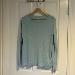 J Crew Factory, crew neck, pale blue Teddie Sweater Sz Sm